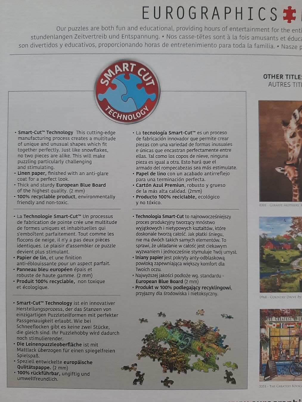 Puzzle: 2x Puzzle 1000 mit Smartcut – Usato da Zürich venduto da LeSchwab 3