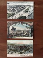 3 Ansichtskarten Eidg Sängerfest Zürich 1905