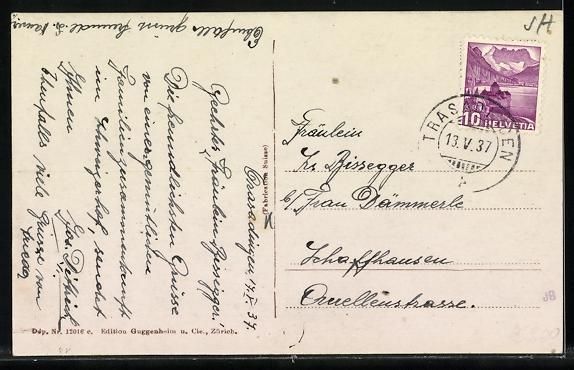 Cartoline postali: AK Trasadingen, Ortspartie mit Kirche – Usato da Berlin venduto da bartko-reher 1