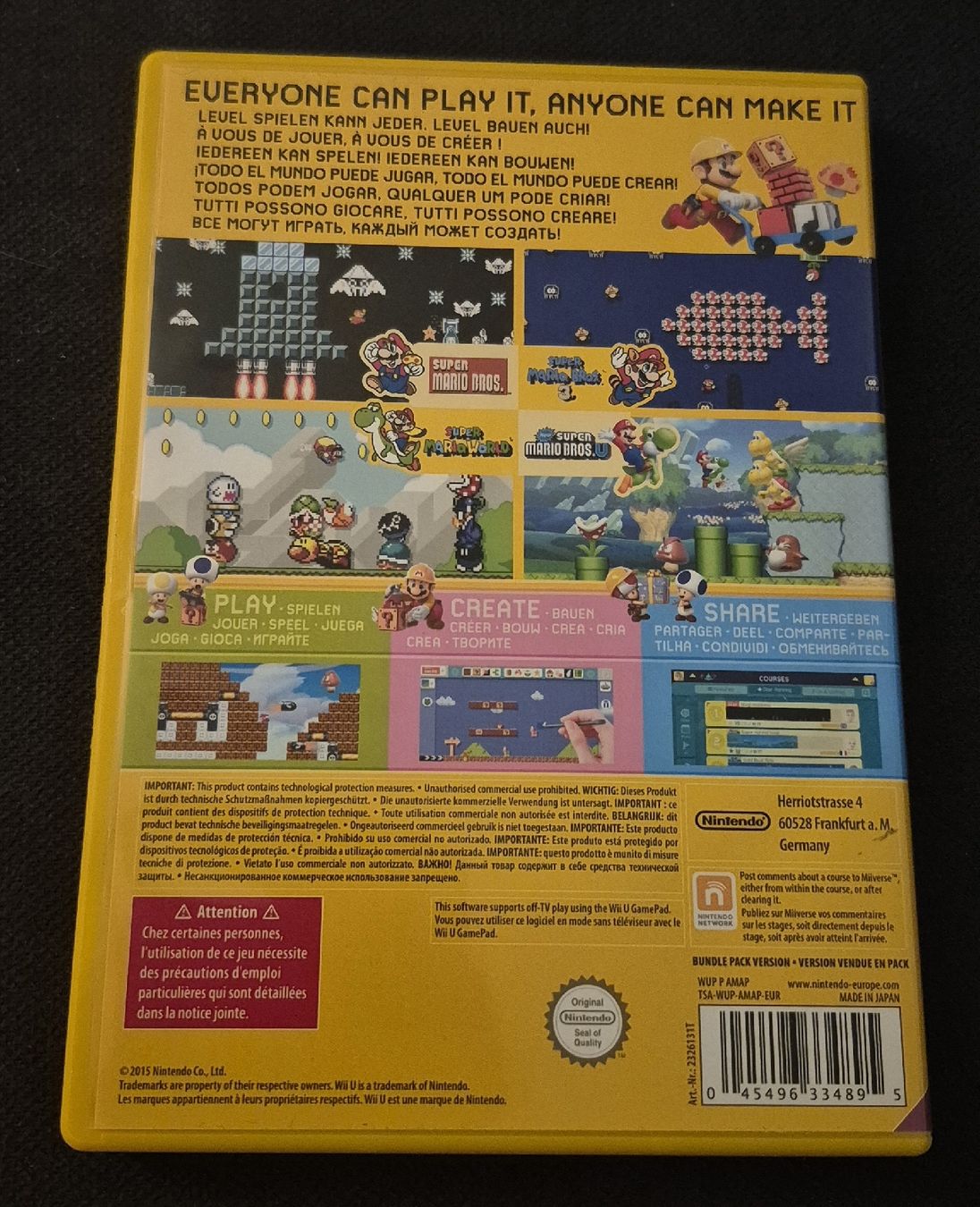 Nintendo Giochi: SUPER MARIO MAKER WII U RETRO GAMING MARIO BROS WORLD MULTI – Usato da Grand-Lancy venduto da luc111 1