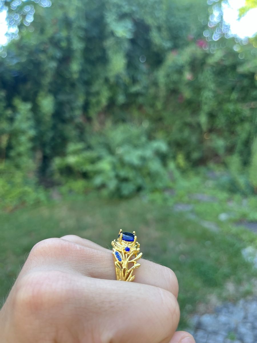 Anelli: Hochwertiger Ring Modeschmuck mit blauen Stein 21mm – Nuovo (secondo la descrizione) da Tägerwilen venduto da Alexander716 6