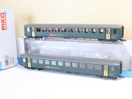 PIKO Expert 2 x SBB Personenwagen Set H0 96786 - NP: 150.-