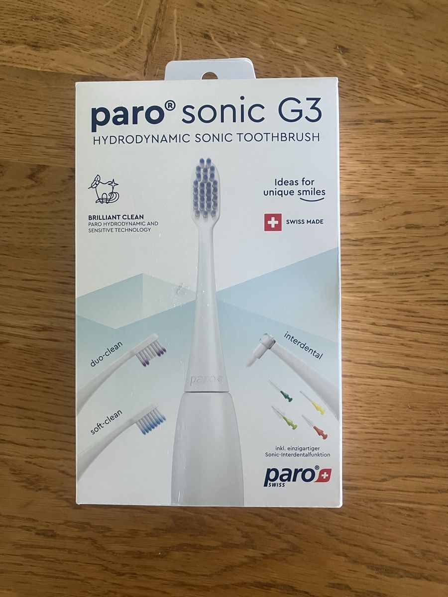Cura dei denti: paro sonic G3 hydrodynamische Schallzahnbürste – Nuovo e nell'imballaggio originale da Rüti ZH venduto da mon_nh6x