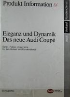 PRODUKT INFORMATION | NEUES AUDI - COUPÉ B3 | AB 01.1989 RAR