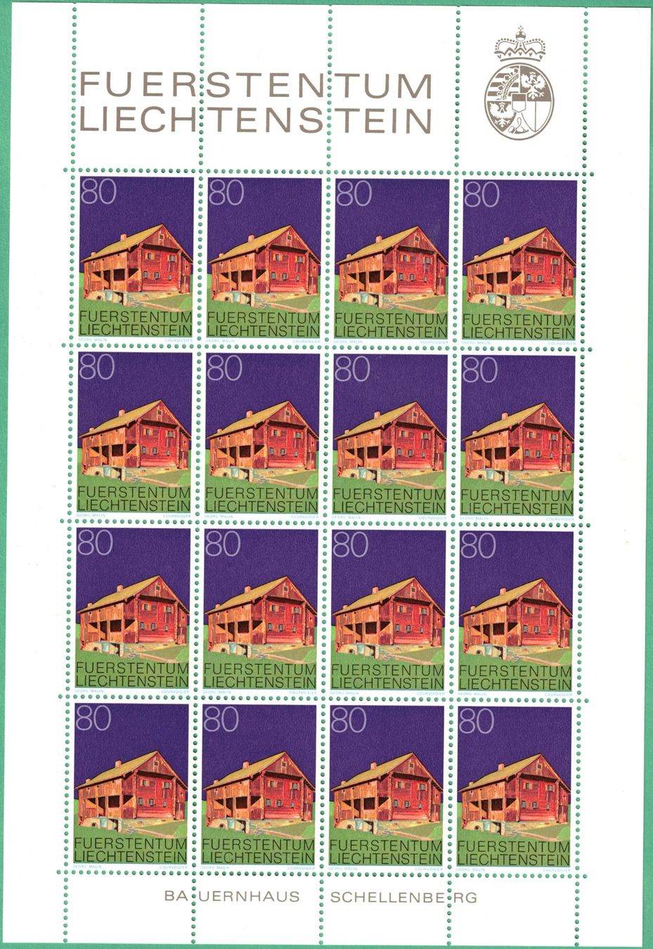 Tutti i francobolli: Kleinbogen  Bauten    März 1978     postfrisch – Nuovo (secondo la descrizione) da Mellingen venduto da Ginger 3