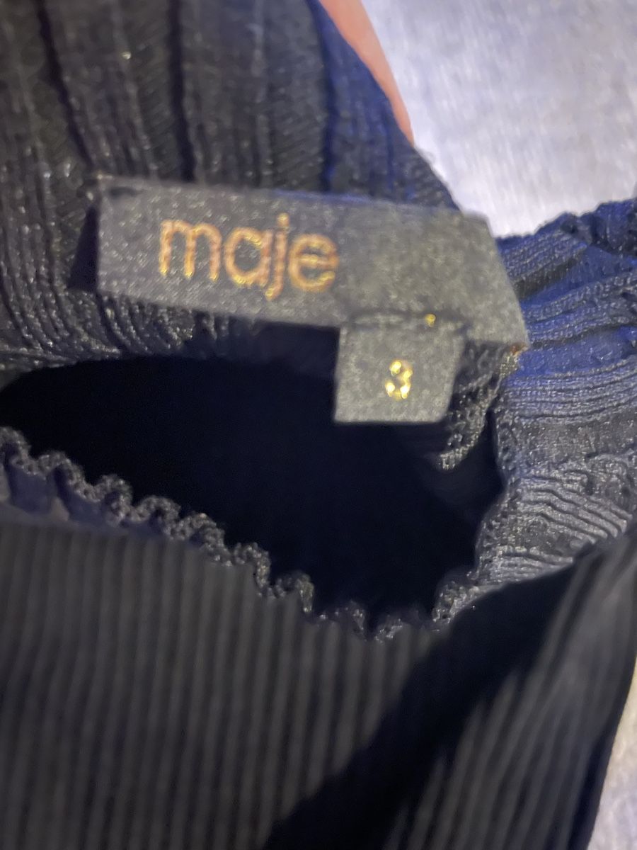 Maje Maglioni & Felpe: MAJE Strickpullover ripp Schwarz, Gr. 3, Top Zustand! – Nuovo (secondo la descrizione) da Luzern venduto da PAMI23 1