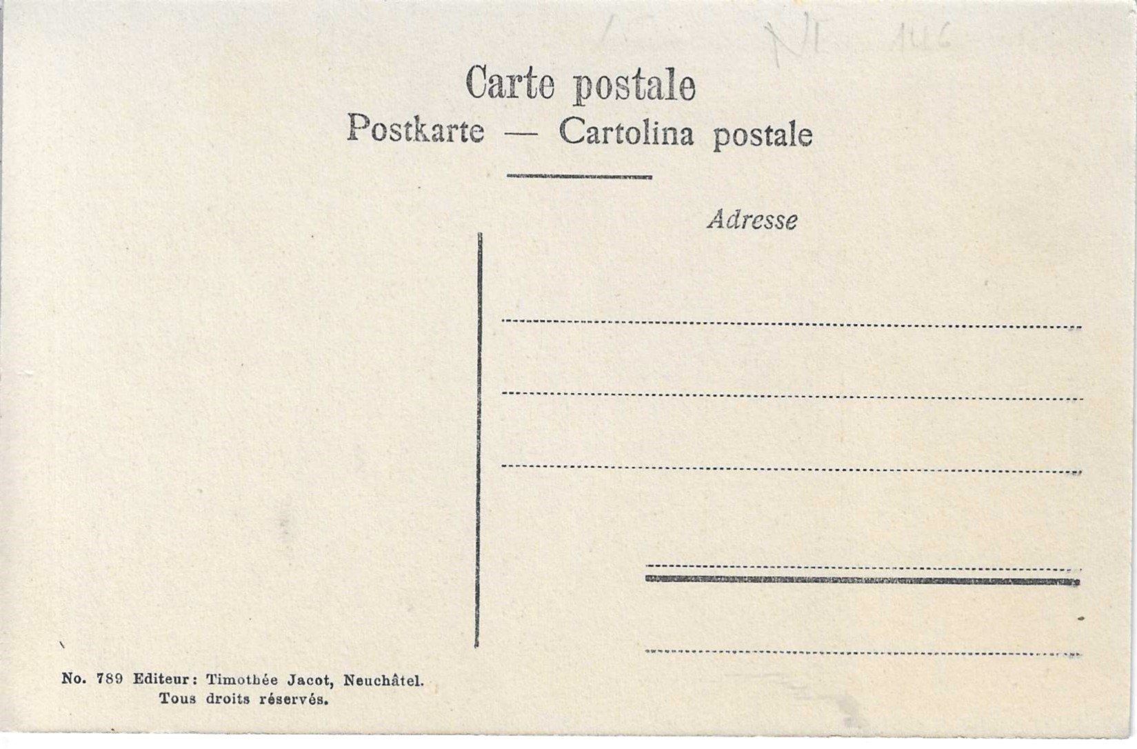 Cartoline postali: Cormondrèche - Maison du village – Usato da Savagnier venduto da Ne2065 1