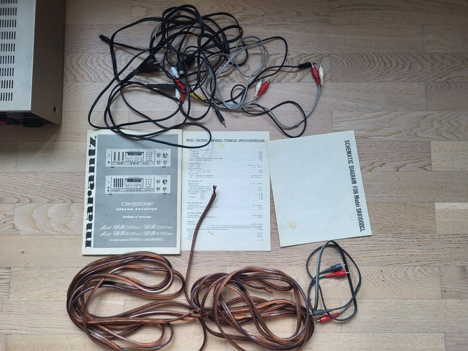 Marantz Receiver: 1982er marantz Stereo-Receiver SR8100 DCL, & (Boxen-)Kabel – Gebraucht aus Zürich von jenxx 3