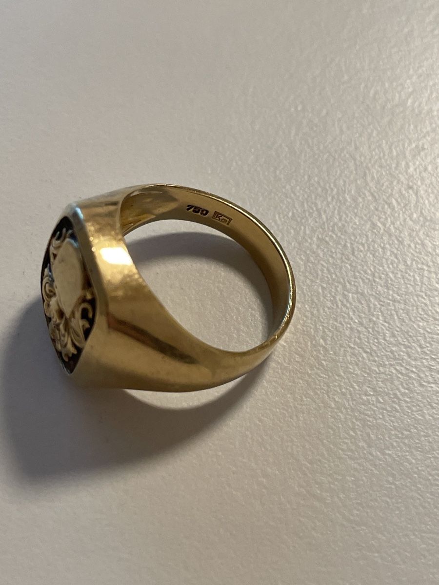 Anelli: Siegelring, 750, 18K Gold – Usato da Ebikon venduto da lop_jbb6 2