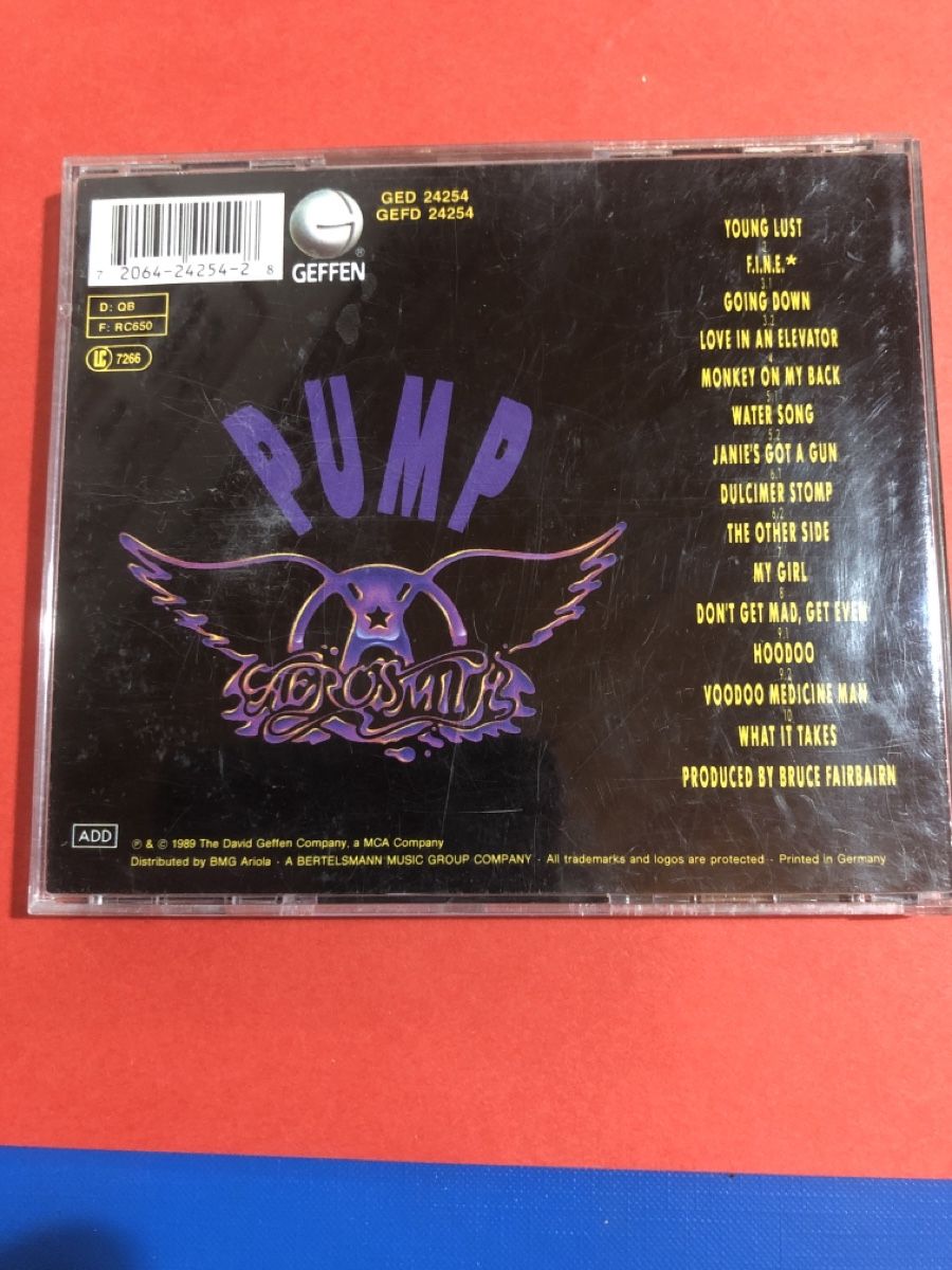 CDs: CD Aerosmith Pump 1989 Geffen – Gebraucht aus Flaach von rubo7 2