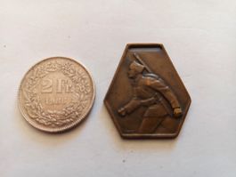Médaille marche militaire Frauenfeld 1942 armée suisse 