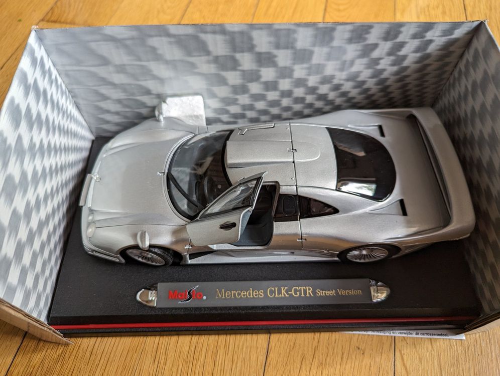 Modèle Réduit Mercedes CLK GTR Maisto 1:18 - Occasion Sans Boîte