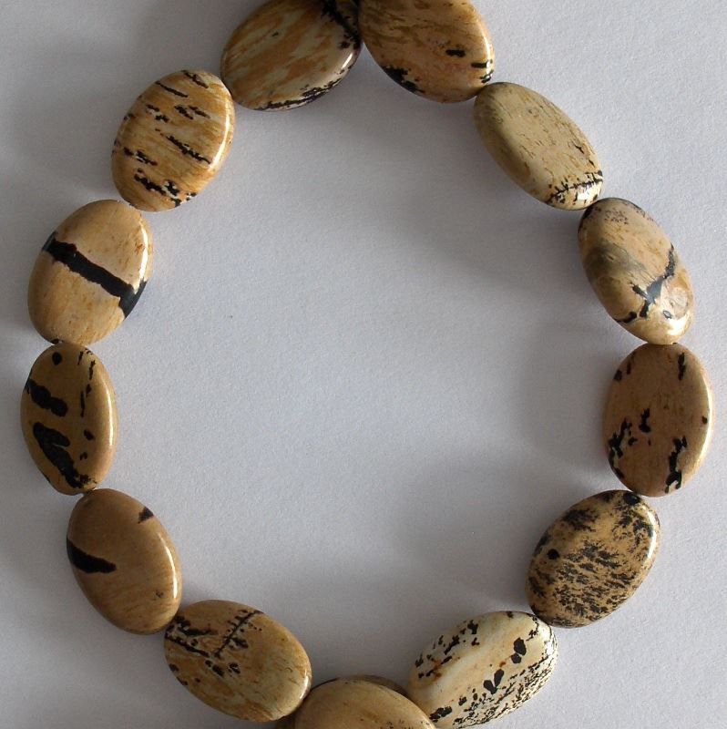 Edelsteine: Landschaftsjaspis, oval ca: 25x18x6mm – Neu und originalverpackt aus Rümlang von 21f