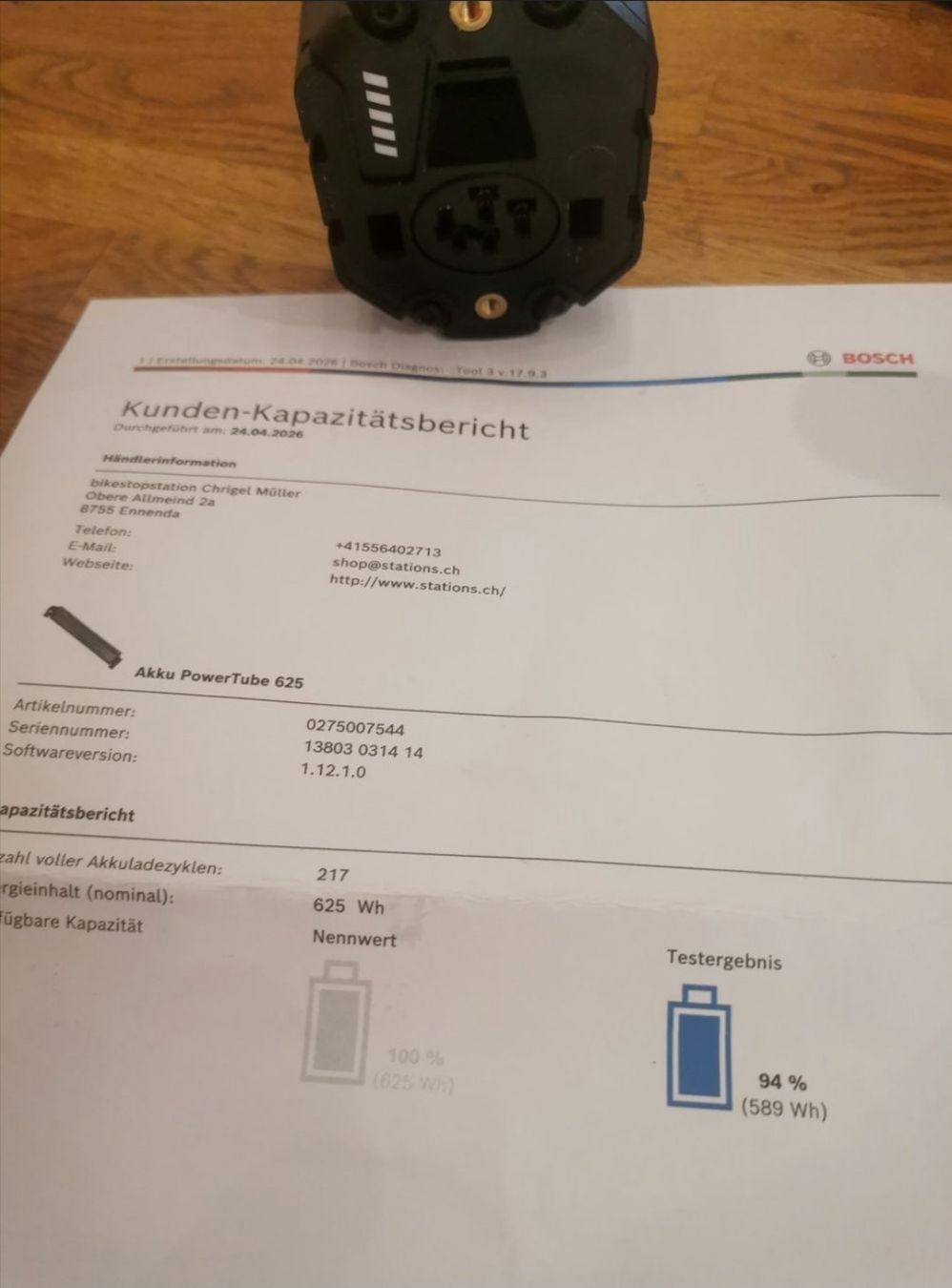 Bosch Akkus: Bosch PowerTube 625 vertikal – Gebraucht aus Sulgen von suchef1