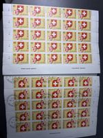 Briefmarken Schweiz Helvetia 40 Rappen, gebrauchter Zustand