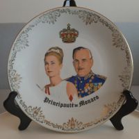 70 er J. Monaco/Sammler-Teller GRACE KELLY und PRINZ RAINER