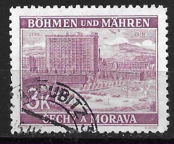Tutti i francobolli: Böhmen und Mähren 1939: Schuhfabrik Bata – Usato da Zürich venduto da Rainstamps
