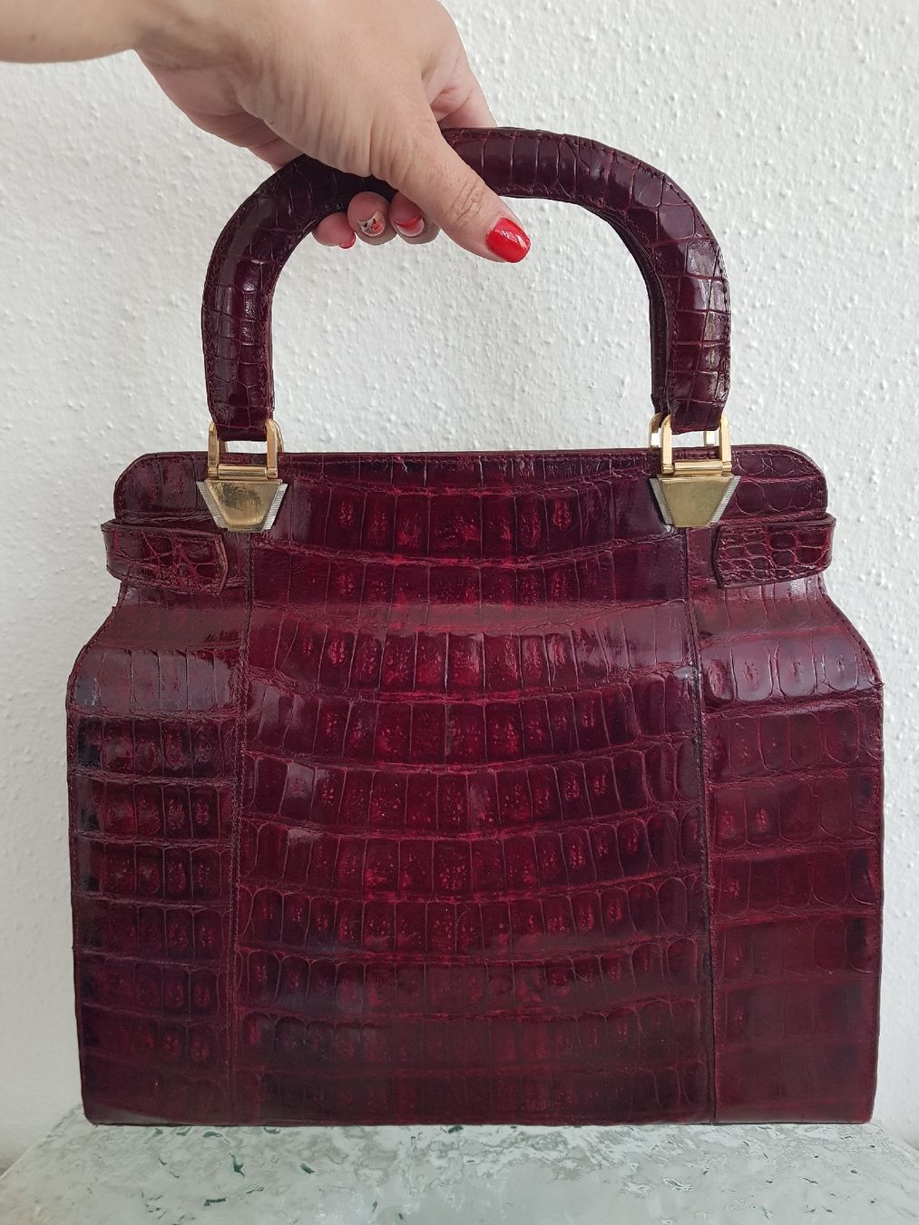 Borse da donna: Vintage Damentasche aus echtem Krokodilenleder – Usato da Rupperswil venduto da Annet.Dann888 1