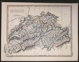 Schweiz Landkarte von Arrowsmith um 1810
