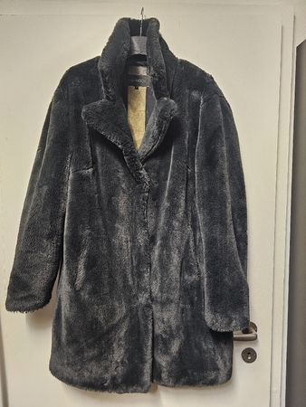 Manteau 3/4/Oakwood/Fourrure Synthétique/Doux/Gris Foncé/T:M