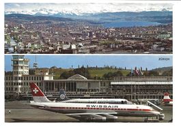 Zürich - Kloten - Flughafen - Swissair - Tower - um 1960
