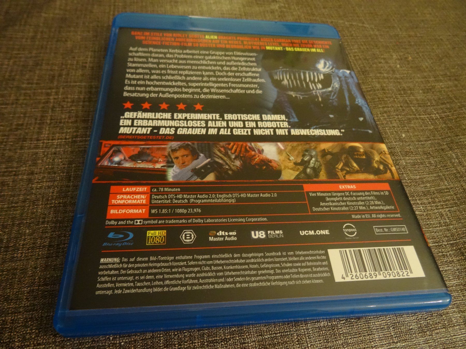 Tutti i DVDs: Mutant - Das Grauen im All BLU-RAY – Usato da Olten venduto da Disc-Verkauf 2