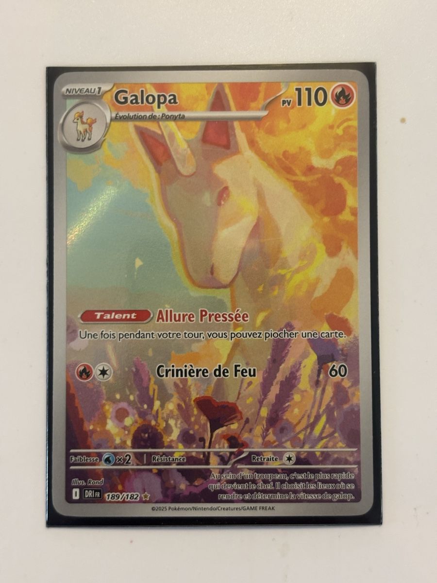 Pokémon Carte collezionabili: Carte Pokémon GALOPA dri 189 fr – Nuovo (secondo la descrizione) da lausanne venduto da helderj