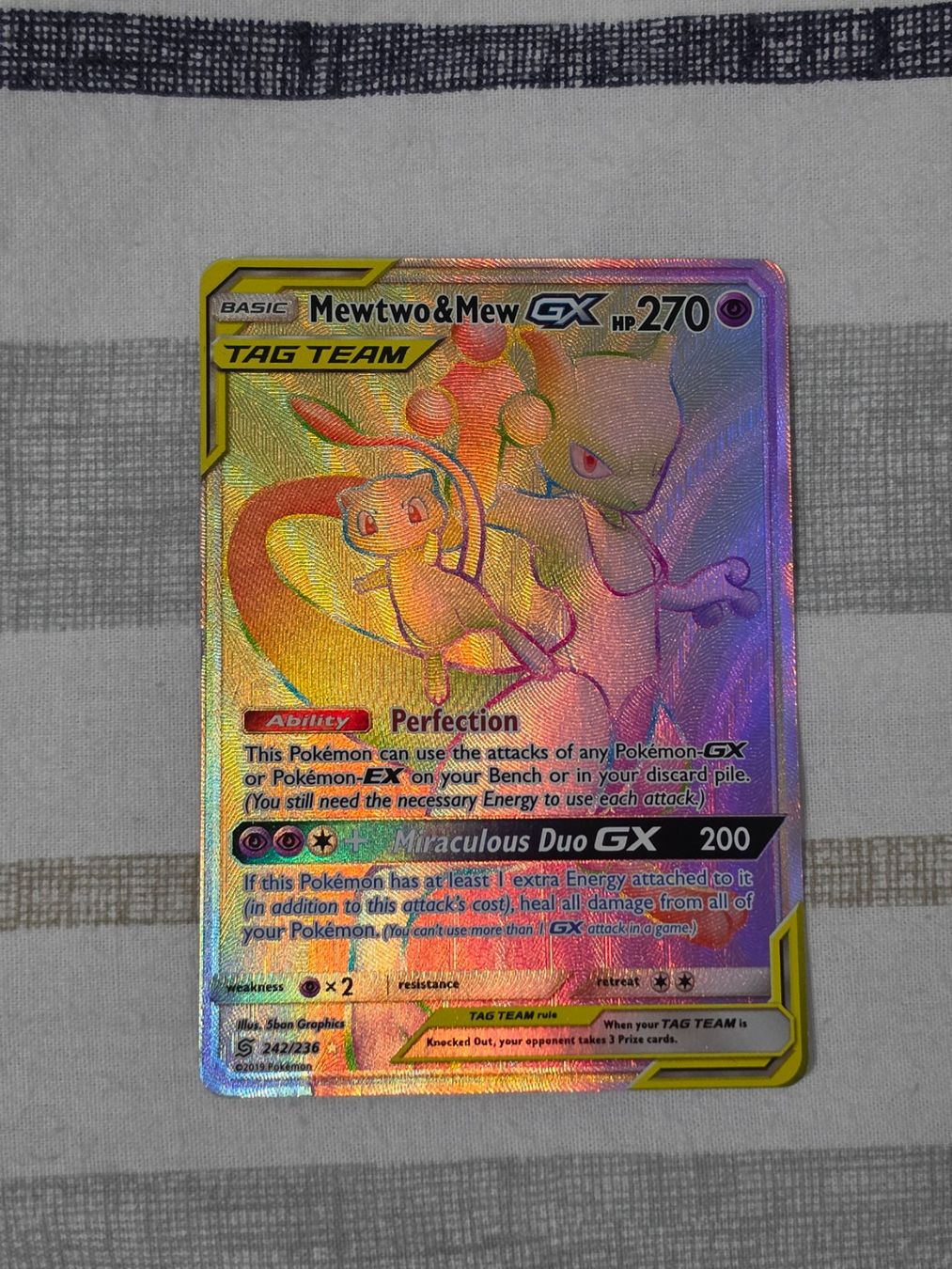 Pokémon Carte collezionabili: Mewtwo & Mew GX Tag Team 242 – Usato da Binningen venduto da oscark77 4
