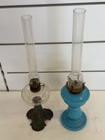 Lampe à pétrole ancienne lot de 2 pièces 