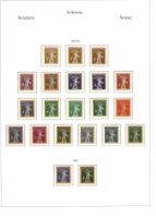 1909 Tellknabe alle 21 Werte (incl.geriffelt) komplett **