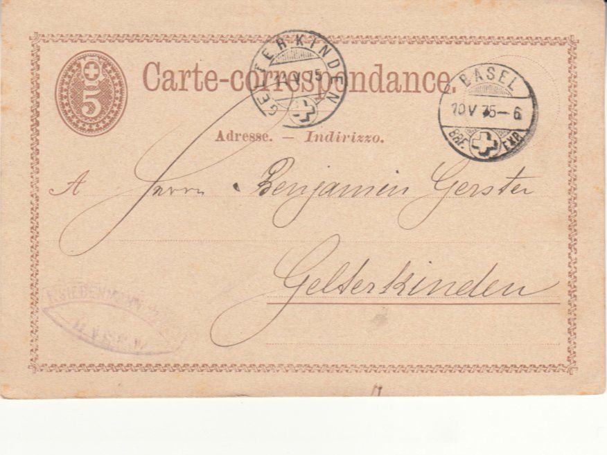 Alle Briefmarken: SGK PK 007 Basel - Gelterkinden – Gebraucht aus Bürglen TG von StampGraf