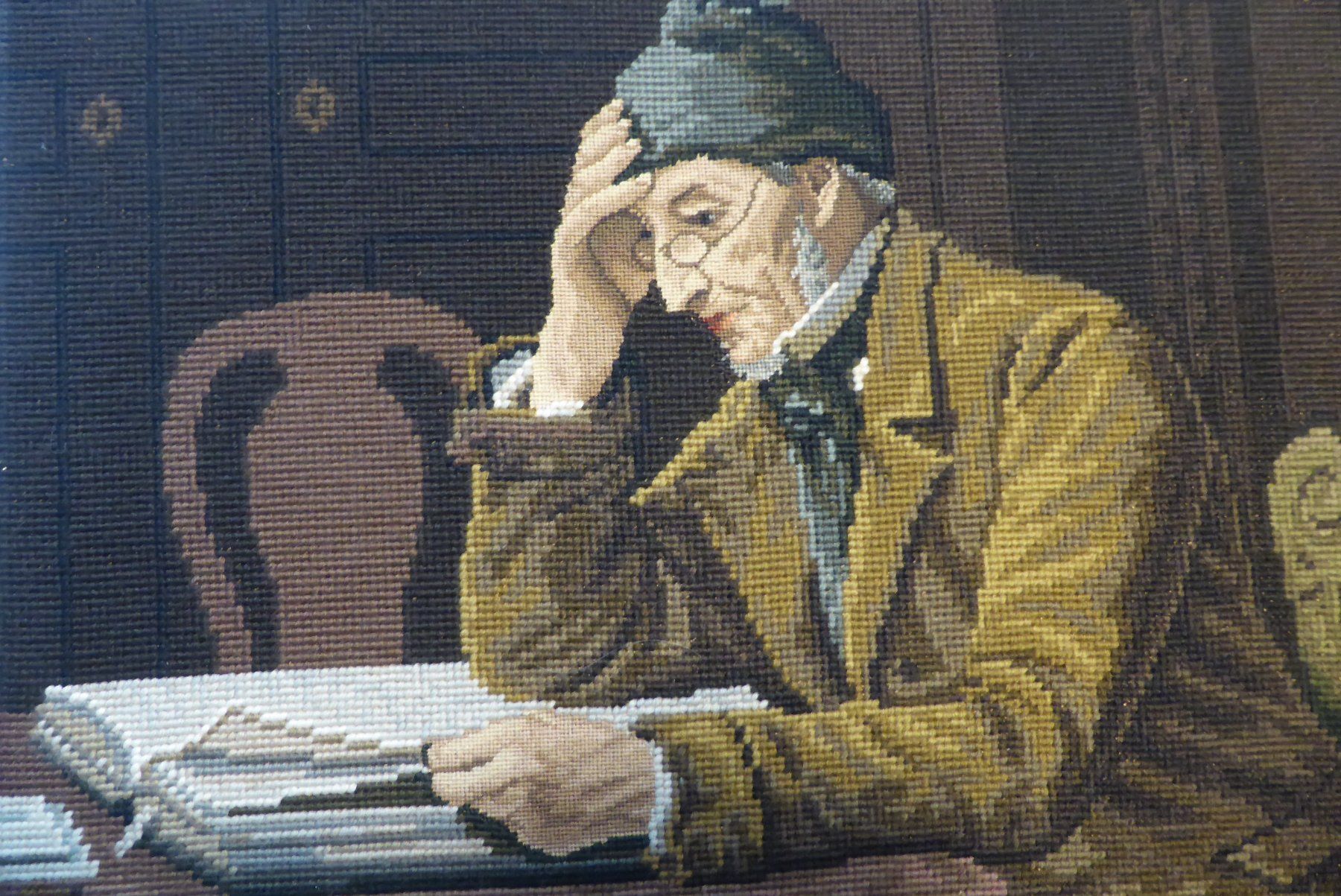 Foto & Immagini: Albert Anker - Gobelinbild - Bibellesender – Usato da Brunnadern venduto da vapiano 2
