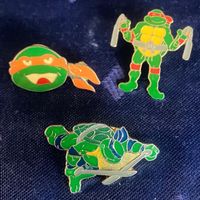 Teenage Mutant Ninja Turtles Pins, 3 Sück