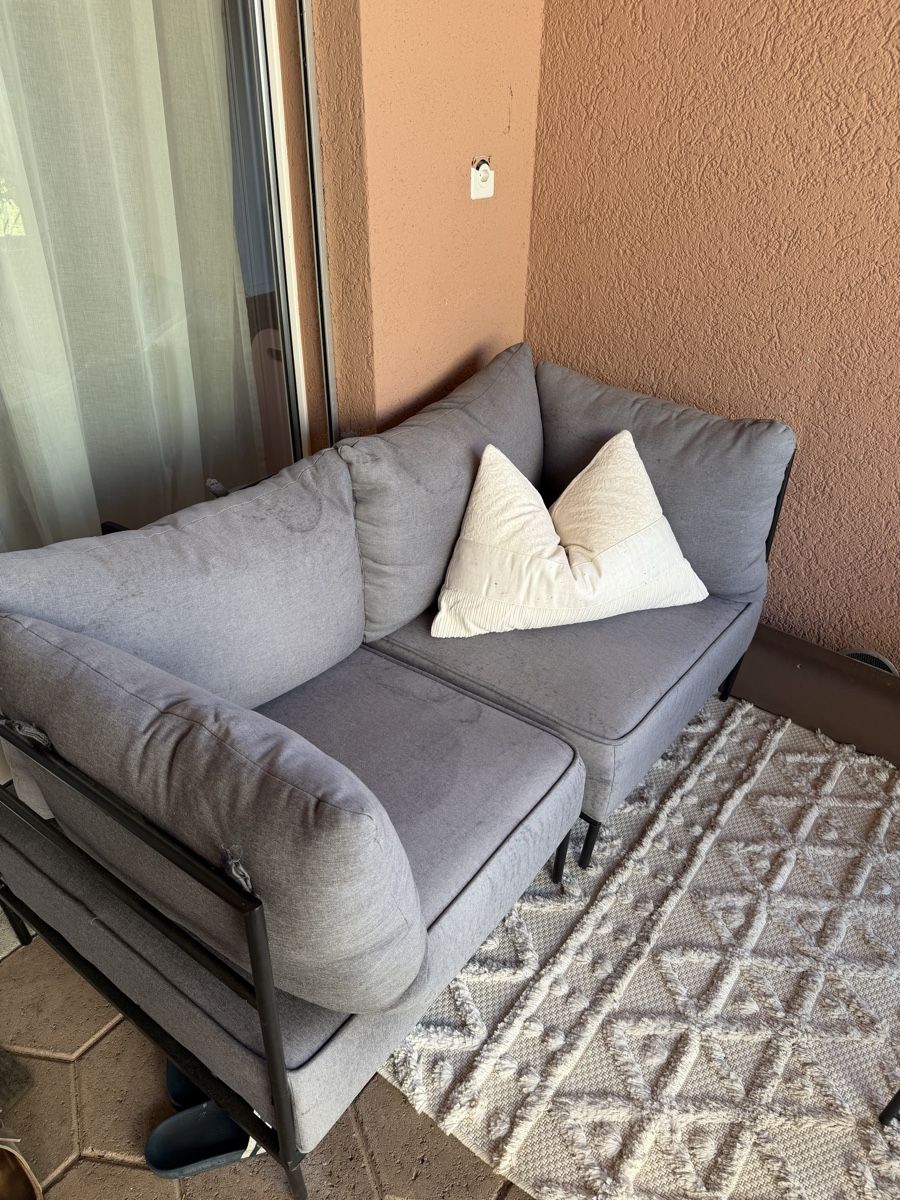 Gonser Divani: Ethan 2-Sitzer Lounge grau – Usato da Obergösgen venduto da mic_rj95