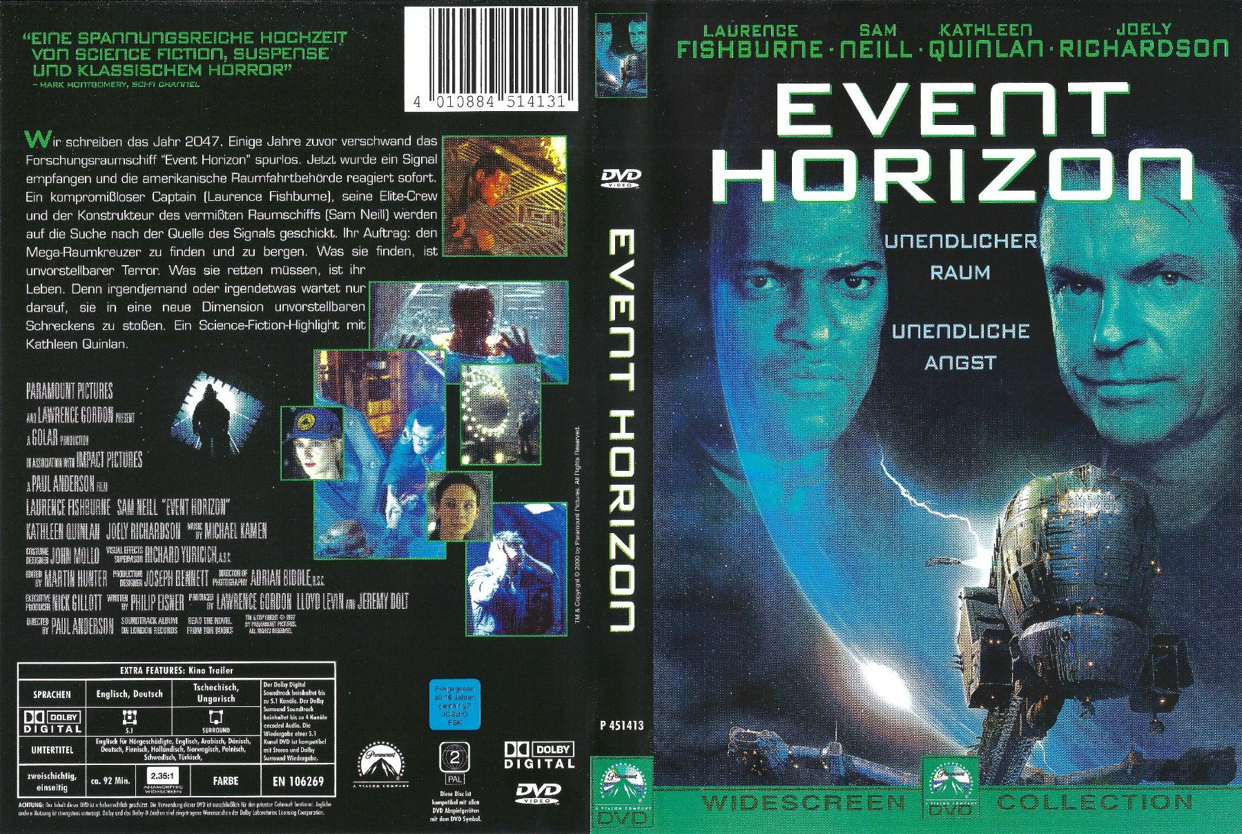 Alle DVDs: Event Horizon – Gebraucht aus Zürich von Cineasten