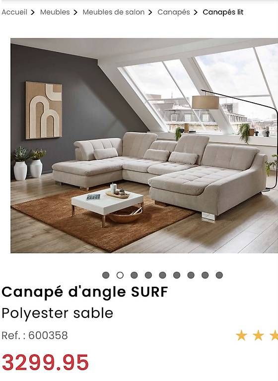 Sofas: Canapé d'angle / lit 400chf au lieu de 3299chf – D'occasion à Genève par joh_zv5c 4