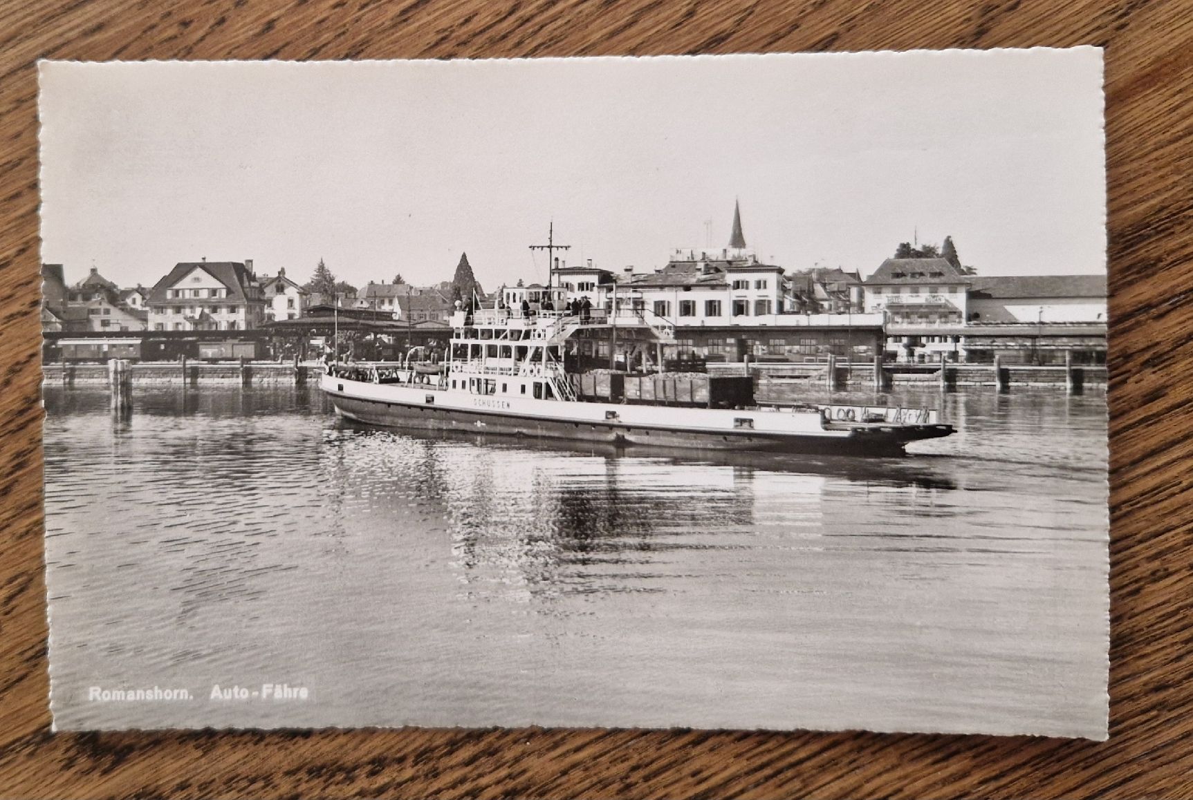 Cartoline postali: Romanshorn, Autofähre – Usato da Ebikon venduto da Donar50
