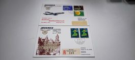 2x Ersttagsbrief Avianca 1971