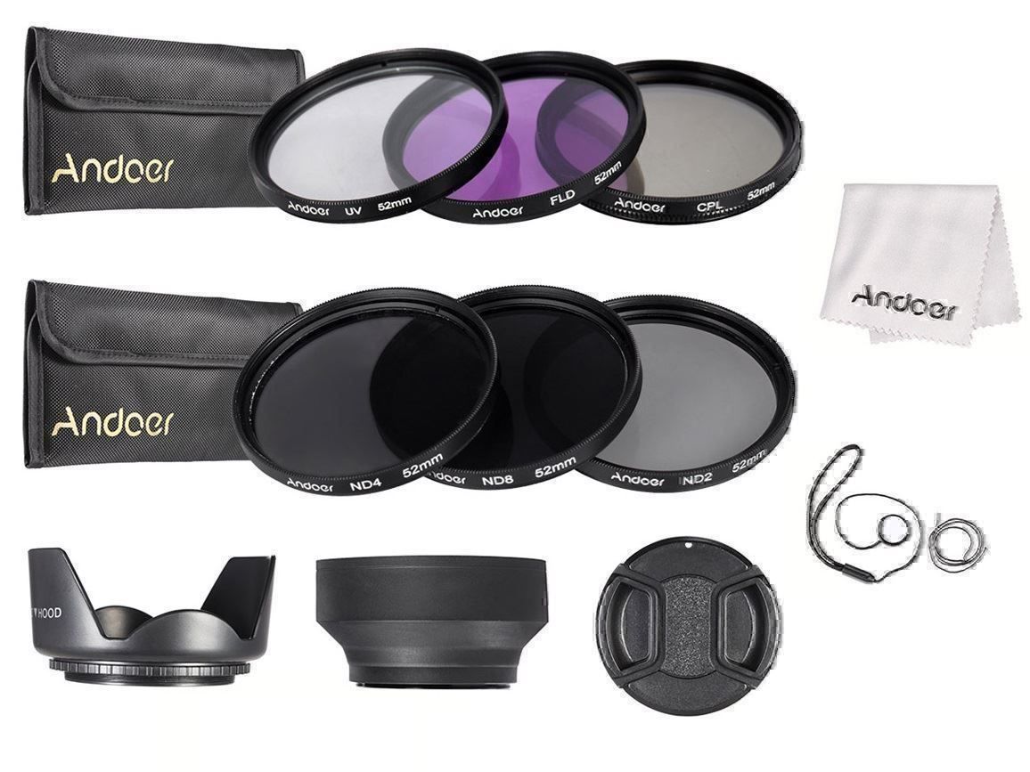 Filtri: FILTER SET 52mm - UV-CPL-FLD-ND2-ND4-ND8 - DSLR FILTER SET – Nuovo e nell'imballaggio originale da Kriens venduto da swissgadget