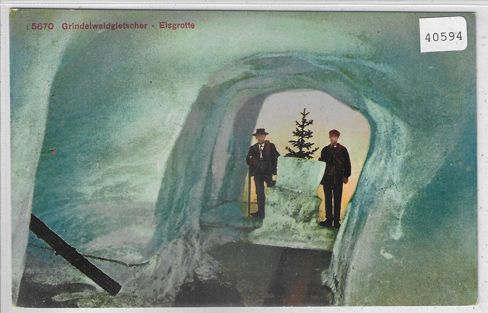 Cartes postales: Grindelwaldgletscher - Eisgrotte - animee - Litho – D'occasion à Ettingen par Kartenplanet