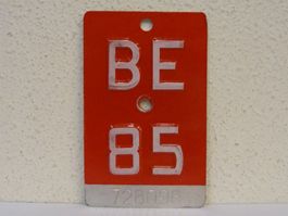 BE 85 VELONUMMER - FAHRRADSCHILD