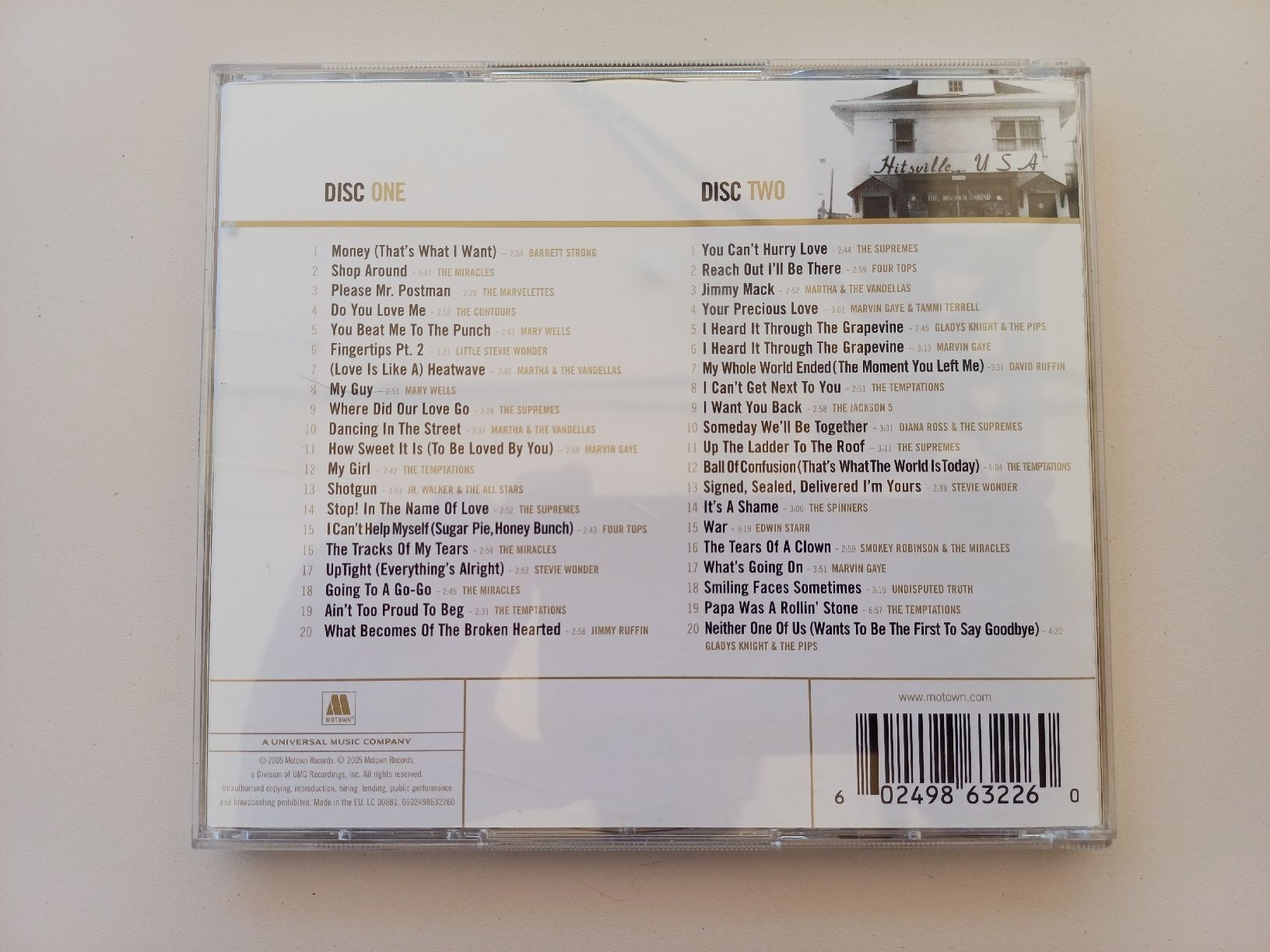CDs: Motown Classics "Gold/Definitive Collection" CDx2 – Neu (gemäss Beschreibung) aus Begnins von Drastic-Sound 1