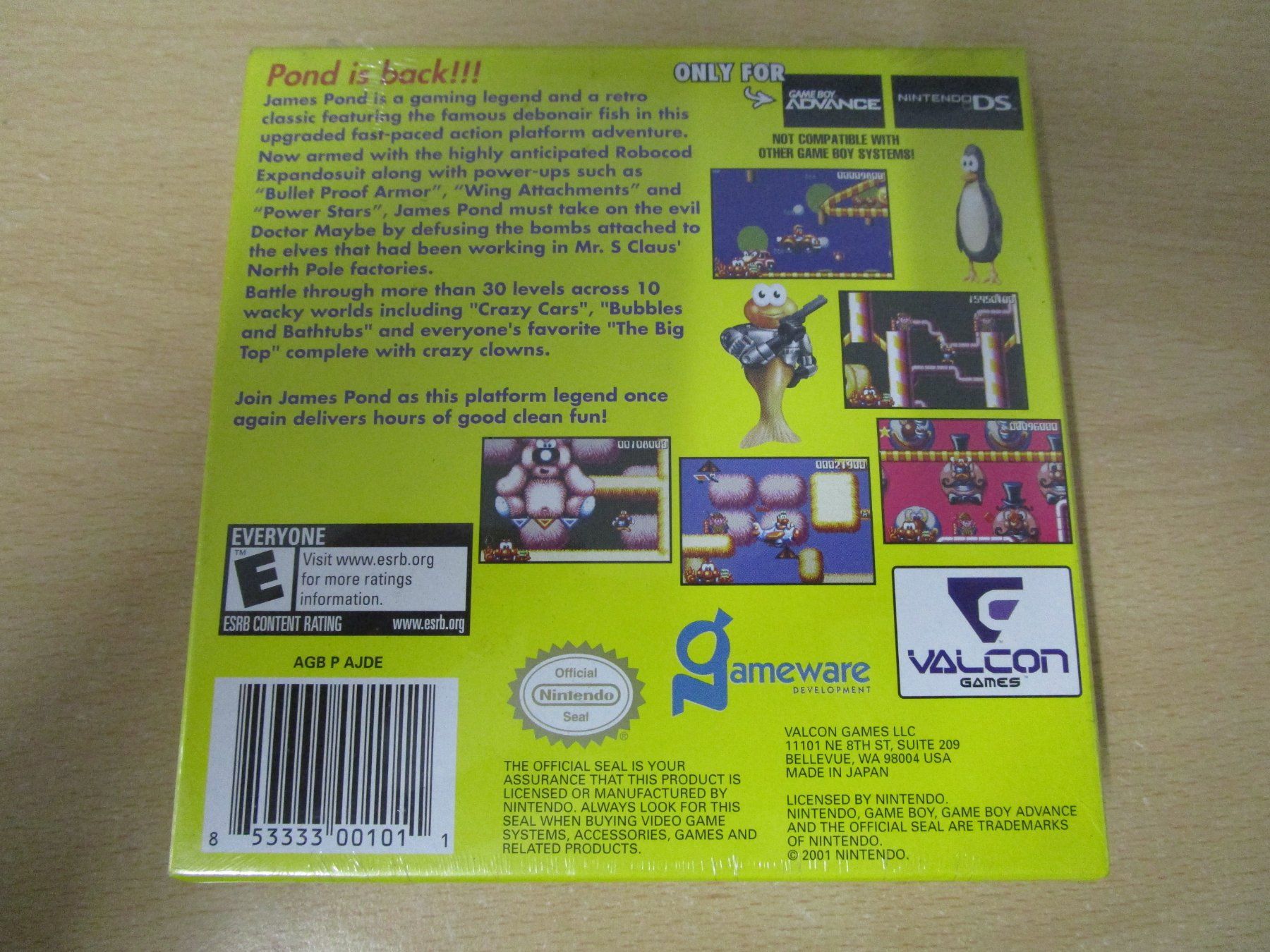 Nintendo Giochi: James Pond Codename Robocod - Game Boy Advance NEUWARE – Nuovo e nell'imballaggio originale da Goldau venduto da agestuffer 1