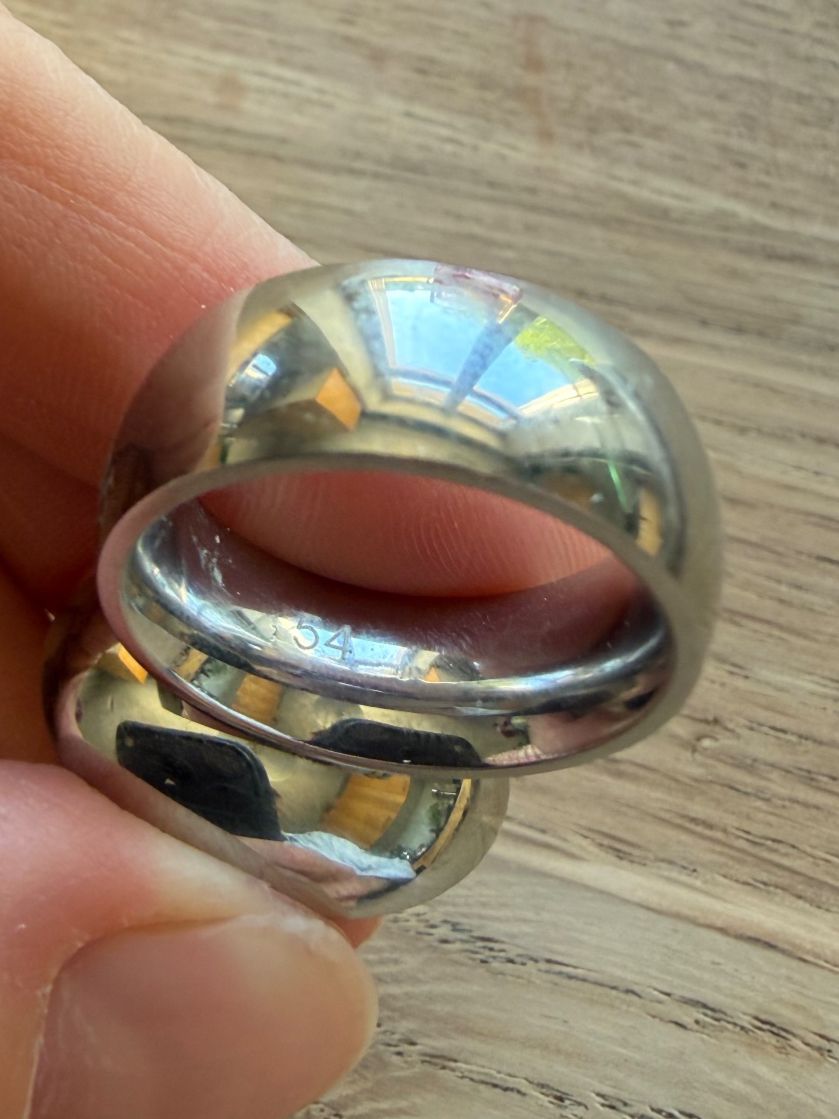 Anelli: QUDO Edelstahl-Ring Gr. 54 mit grossem rosé Kristall – Usato da Riehen venduto da ste_j9xx 2