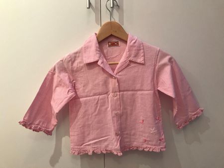 Edle Bluse rosa Gr.128
