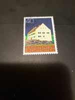 Liechtenstein timbre rare, château sur rocher, 40 centimes