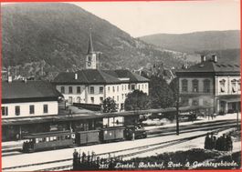 LIESTAL Bahnhof, Post- & Gerichtsgebäude - Bahn - Dampflok