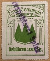 Fiskalmarke Einwohnergemeinde Spiez BE - Gebührenmarke