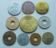 Lot ++ 10 Stück diverse Schweizer Jetons
