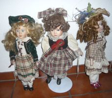 3 Porzellan-Puppen